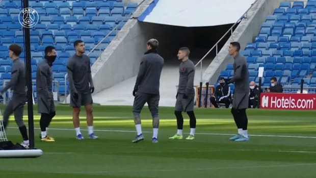 Paris Saint-Germain's training session at Santiago Benarbéu